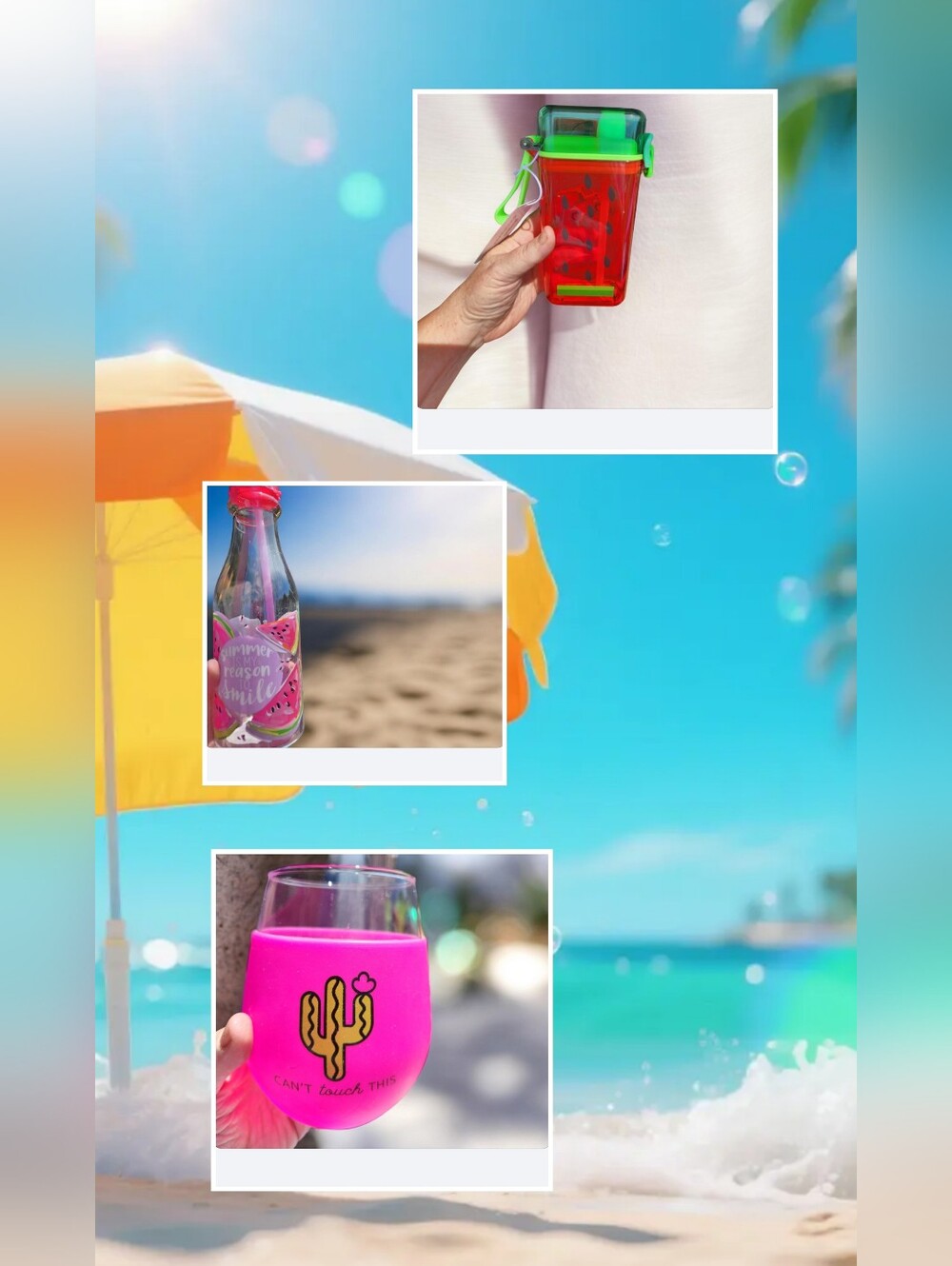 Summer Drinkware●set Of 3 Bundle● All New ■ No Offers■ Read Below